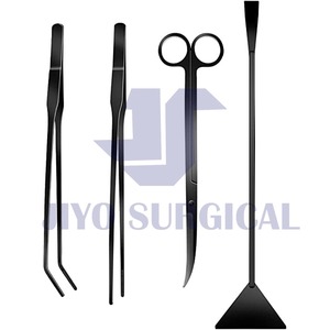 CE ISO Approved Top Quality ProductionHot Sale Stainless Steel Aquarium Tools Waterweed Tweezers Scissors <b>Shovel</b> Set with Bag - Product Image 2