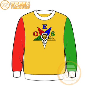 Commande personnalisée de l'étoile de l'Est sweat-shirt brodé en molleton de coton pull de haute qualité vêtements grecs OES sweat-shirts - Product Image 5