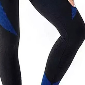 Pantalones de gimnasio ecológicos para mujer de alta calidad, mallas de Yoga transpirables personalizables con cierre de cintura elástica, diseño de cintura alta - Product Image 5