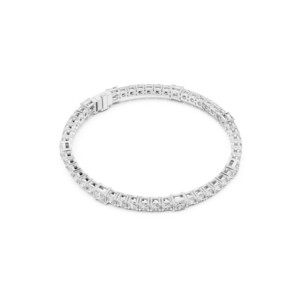 Bracelet de tennis en moissanite taille princesse ronde 6,62 TCW, en argent sterling 925, bijoux de luxe pour mariée, bracelet de mariage, vente en gros - Product Image 4