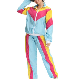 Conjunto de sudadera y pantalones de chándal cortavientos para mujer, ropa de calle, de talla grande, transpirable, ajustada, de verano - Product Image 6