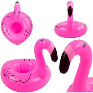 FLAMINGO <b>INFLATABLE</b> DRINK CUP HOLDER - Product Image 2