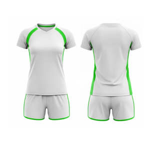 Uniforme de Voleibol Blanco al por Mayor, Camiseta y Pantalones Cortos, Diseño Personalizado, Impresión Digital por Sublimación, Uniforme Masculino - Product Image 1