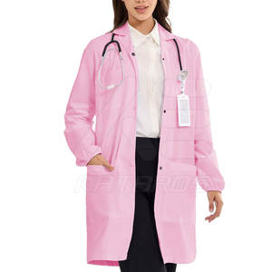 Bata de Laboratorio de Color Sólido de Alta Calidad, Nuevo Estilo, 100% Algodón, Unisex, para Uso Hospitalario, Precio Razonable - Product Image 1