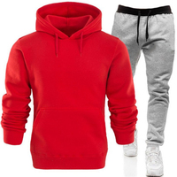 Ensemble de survêtement brodé personnalisé de haute qualité pour hommes grandes tailles, respirant, séchage rapide, polyester/coton, décontracté