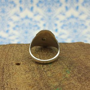 925 argent Sterling conception bohème bague de mariage femmes naturel bleu feu Labradorite diamant fournisseur indien pierre principale diamant - Product Image 2