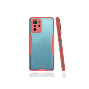 Étui de protection pour téléphone en silicone rose de la série Premium Poco X3 GT NXXA Parfait, compatible avec Redmi et Poco X4 Pro, en matériau PC - Product Image 1