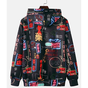 2022 meilleures ventes hommes Allover imprimé surdimensionné sweats à capuche en coton élégant nouveauté vêtements d'hiver sweats à capuche et sweat-shirts - Product Image 6