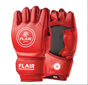 Guantes Mma profesionales de cuero PU de medio dedo para hombres Guantes de entrenamiento de talla grande Suministro de precio de fábrica para entrenamiento de boxeo - Product Image 2