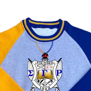 Vêtements de mode French Terry respirant tricoté de haute qualité logo brodé sweat-shirt à col rond d'hiver pour l'université et la sororité - Product Image 2