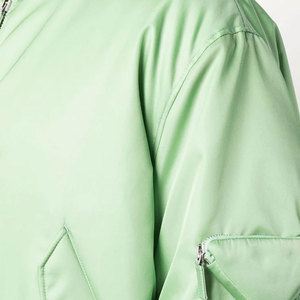 Chaqueta de bombardero de poliéster para hombre, estilo informal de calle alta con cuello levantado, chaqueta con patrón de letras de invierno para hombre - Product Image 5