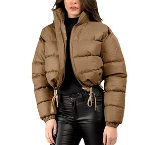 Custom Color Stylish Puffer <b>Women</b> <b>Jacket</b> High Quality Stand Collar Puffer <b>Jacket</b> Trending Design Zipper Winter <b>Jacket</b> - Product Image 2