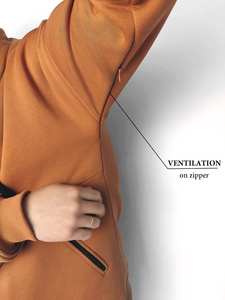 Vêtements de sport pour hommes Survêtement d'hiver 450 GSM Multi-Zipper Hoodie and Sweatpants Respirant Zipper Track Suits Plus Size - Product Image 5