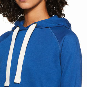 Sudadera con capucha de algodón para niñas, ropa de moda, azul, con cordones, Polar, a la venta - Product Image 5