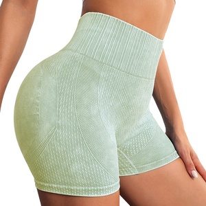 Pantalones cortos de Yoga para mujer, pantalones cortos de compresión ajustados para correr, Jogging, capa Base, entrenamiento de fitness sin costuras para mujer - Product Image 5