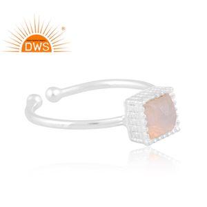 การออกแบบล่าสุดปรับเงินสเตอร์ลิงธรรมชาติเอธิโอเปียโอปอลพลอยตารางการออกแบบปรับแหวนผู้ผลิตเครื่องประดับที่กำหนดเอง - Product Image 3