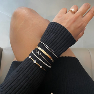 Top Trending 2.5mm IGI Certified Round VVS Lab Grown Diamond <b>14k</b> <b>Gold</b> Mini Tennis <b>Bracelet</b> For Women Daily Wear Fashion <b>Bracelet</b> - Product Image 3