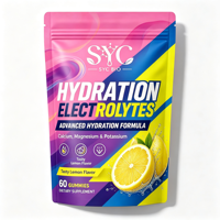 SYC BIO Hydratatie Elektrolyten Gummies, Calcium Magnesium Kalium, Gym Fitness Herstel, 60 Stuks, OEM ODM Private Label