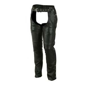 กางเกงหนังชัปส์สำหรับผู้ชายที่สวมใส่สบาย  กางเกงหนังชัปส์สำหรับผู้ชายที่ปรับขนาดได้ง่าย  กางเกงหนังชัปส์สำหรับผู้ชาย - Product Image 4