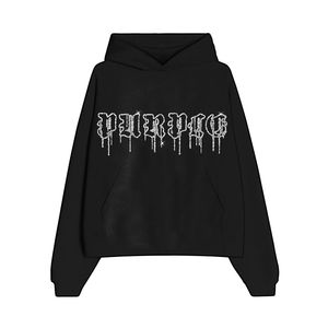 เสื้อฮู้ดพลอยเทียมของผู้ชายผ้าฝ้ายผสม100% ดีไซน์ล่าสุดสำหรับฤดูหนาว - Product Image 2