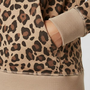 Sweat à capuche ample à épaules tombantes pour femmes, imprimé léopard, nouveau design tendance 2026, sweat à capuche pour femmes - Product Image 6