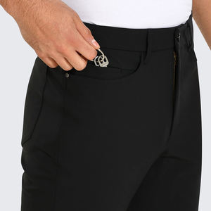 Pantalon de golf pour homme de qualité supérieure, léger, coupe ajustée, séchage rapide, respirant, écologique, couleur noire, spandex, polyester, décontracté, jogging - Product Image 3