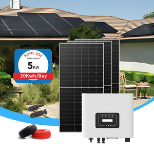 Système solaire hybride hors réseau 10 kW 10 kVA avec batterie 30 kWh, contrôleur de suivi d'énergie solaire et système de stockage d'énergie 5 kW <span class=keywords><strong>pour</strong></span> la maison - Product Image 1