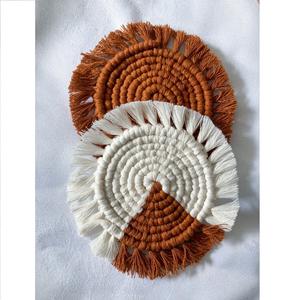 Posavasos de té de macramé 100% hecho a mano, diseño personalizado y color de la India, exquisitas alfombrillas y almohadillas - Product Image 3