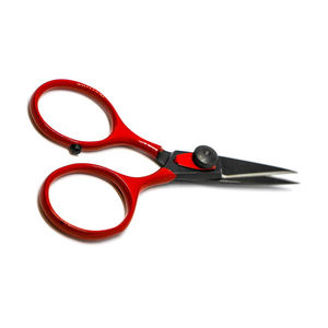 Ciseaux de cuisine en gros en rouge et noir 12.5cm Sharp Point Fly Fish Scissor avec Laser à vis réglable Type spécial - Product Image 6