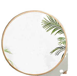 Luxury <b>Wall</b> <b>Mirrors</b> for Home Office Decorative <b>Black</b> Round <b>Mirror</b> with Hanging Chain for Home Bathroom Bedroom Living Room - Product Image 2