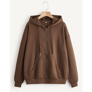 Sweat à capuche zippé personnalisé en coton éponge de haute qualité 330 GSM pour hommes propre Logo imprimé coloré sweats à capuche zippés pour hommes avec col à capuche - Product Image 2