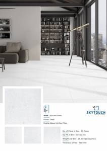 Baldosas de cerámica gris claro antideslizantes mate de calidad comercial de primera calidad 60x60 - Product Image 5