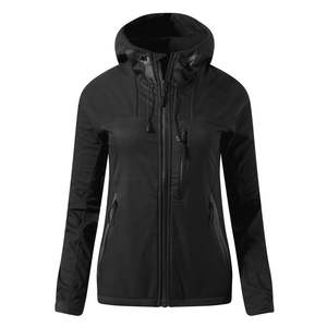Veste softshell à capuche pour femme, coupe-vent, imperméable, fermeture éclair intégrale, vêtements d'extérieur, chaude, légère, décontractée - Product Image 4