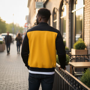 Vente chaude en gros Veste universitaire longue pour homme personnalisée de haute qualité Toile imperméable devant 100% laine Logo personnalisé - Product Image 6