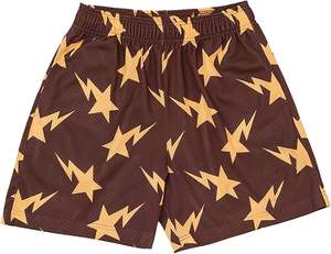 Pantalones Cortos de Lona 100% Poliéster para Hombre, Cintura Elástica Cómoda, Estampado Gráfico Personalizado por Transferencia de Calor, Estilo Urbano de Alta Gama, Secado Rápido - Product Image 1