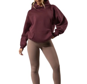 Sudadera con capucha OEM personalizada con bolsillo canguro para mujer Sudadera con capucha estética elegante de gran tamaño de moda para gimnasio y ropa deportiva - Product Image 6