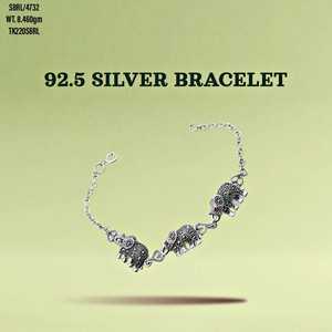 Nouveau Design Bracelet En Argent 925 Cristal Sterling Vintage Rajasthani Look Éléphant Unique Réglable Femmes Bracelet - Product Image 1