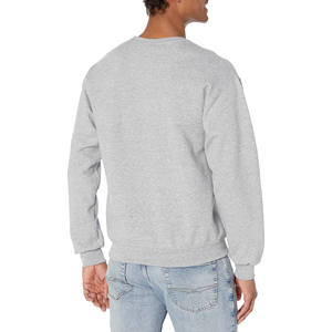 Jersey OEM de alta calidad liso teñido de felpa en blanco Jogger blanco cuello redondo básico mezcla de algodón personalizado Sudadera con capucha cuello redondo sudadera - Product Image 6