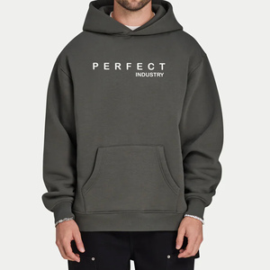 Industrie parfaite 100% sweats à capuche en coton vierge épais polaire poids lourd sweats à capuche surdimensionnés impression personnalisée Logo sweats à capuche et sweat-shirts - Product Image 6