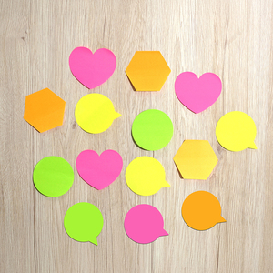 [Hansolmts] biểu tượng Tùy chỉnh hình ghi chú dán 7 loại mạnh mẽ dính có thể ghi giấy cho khuyến mãi và quà tặng - Product Image 6