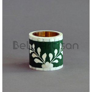 Brûleur d'encens indien écologique en os incrusté de nacre orange pour le festival du Ramadan, cadeau d'été |   Contactez Bela Artisan pour - Product Image 3