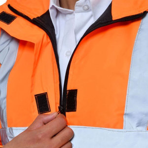 Veste de sécurité légère à fermeture éclair complète Veste de sécurité fabriquée en polyester Veste de sécurité robuste - Product Image 4