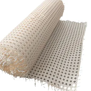 优质18宽半漂白天然藤条六角藤编预编织开网，用于鞭子椅工艺和家具