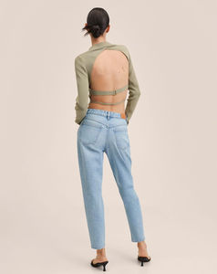 Best-seller Pantalon en denim décontracté pour femme Nouveau design Jeans bleus pour vêtements de rue À la mode pour les femmes avec un design et une taille haut de gamme - Product Image 4