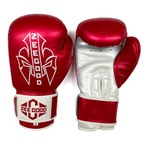 Gants de boxe personnalisés en cuir de vache véritable, vente en gros, cuir PU, logo OEM, emballage, couleur, matière, origine, modèle, client - Product Image 1