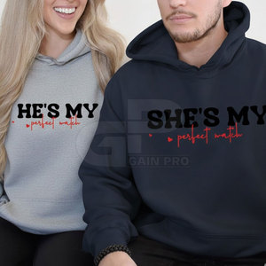 Sweat-shirts romantiques pour la Saint-Valentin, style streetwear, tissu doux, parfaits pour les cadeaux de couple et la mode hivernale. - Product Image 3