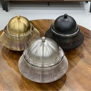 Nouveau design Casserole chauffante ronde argentée de style arabe en acier inoxydable fabriquée en métal pour Buffet Surving - Product Image 3
