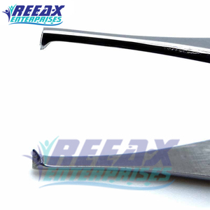 Pinzas de vendaje REEAX Enterprises de titanio Micro Adson de 12cm, puntas dentadas rectas con base de instrumentos quirúrgicos de mango plano - Product Image 5