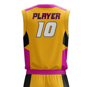 Uniforme de Baloncesto Personalizado con Cuello en V Multicolor para Hombre, Hecho en Pakistán, 100% Poliéster, Conjuntos para Toda Temporada - Product Image 6