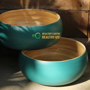 Juego de ensaladeras de bambú ecológicas/tazón y cuchara de bambú puede personalizar tamaño, embalaje, color con precio barato - Product Image 3